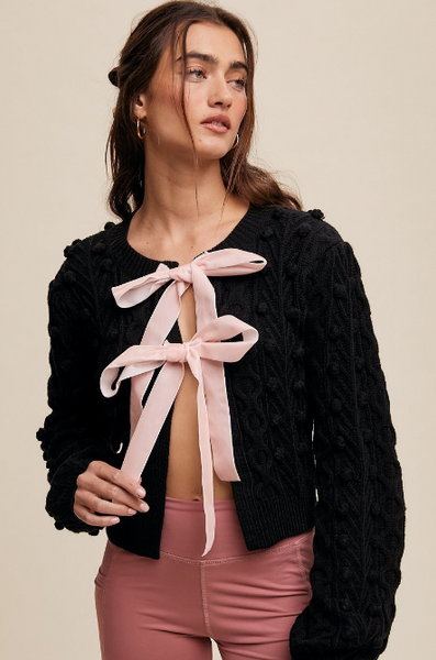Bow Ribbon Cardigan – MissX 