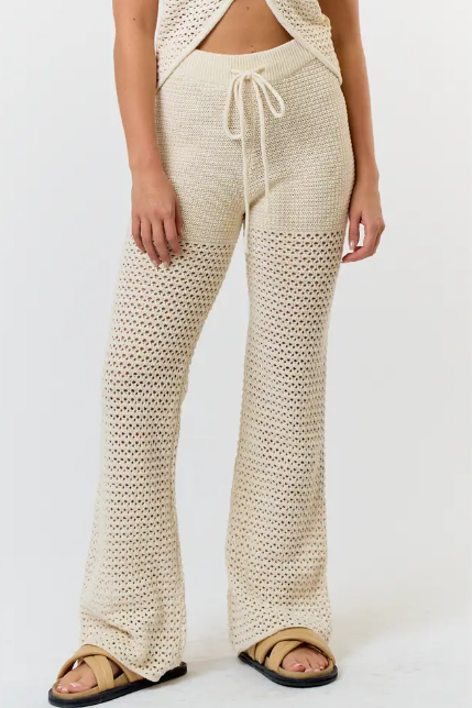Crochet Drawstring Pants