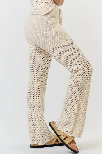 Crochet Drawstring Pants