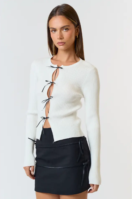 Cutout Front Sweater