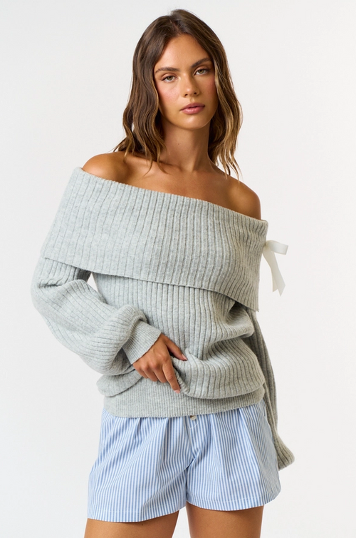 Off Shoulder Sweater