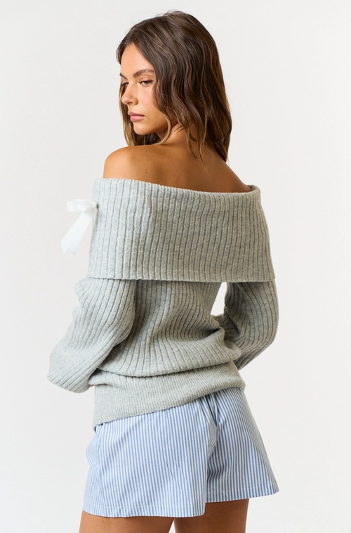 Off Shoulder Sweater