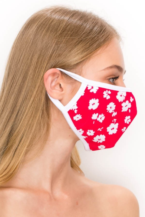 FLORAL FABRIC MASK