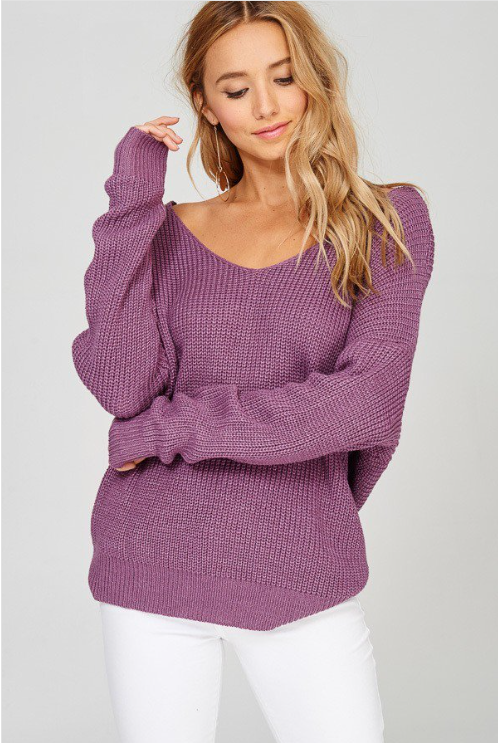 DO THE TWIST SWEATER TOP